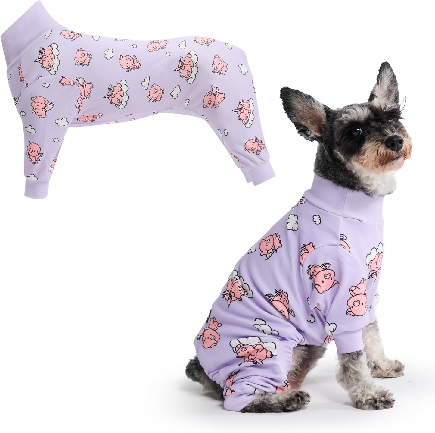 Dog Christmas Pajama, Dog Recovery Suit Male, Onesie, Ultra-Soft and 4-Way Stretch, for Small Medium and Large Breeds - Green and Red Plaid - M