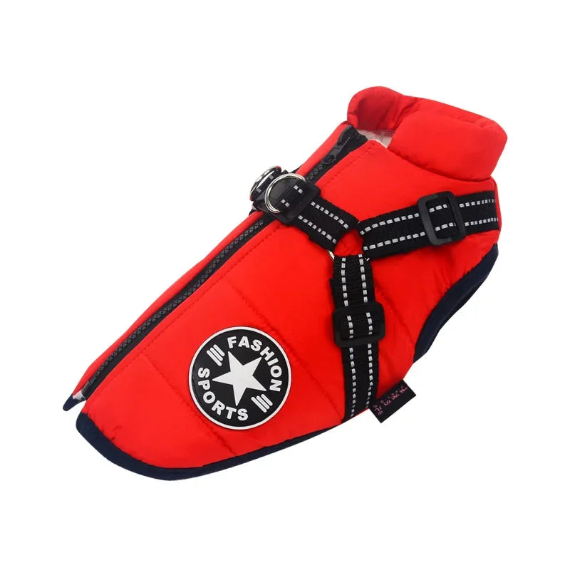 Waterproof Dog Coat & Harness – Large & Small Dog Jacket for Labrador, Chihuahua, French Bulldog