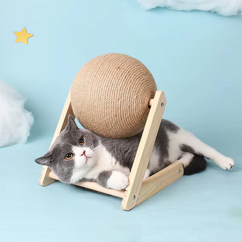 Cat Scratch Ball & Sisal Rope Toy – Wear‑Resistant Scratcher Ball for Kittens & Adult Cats