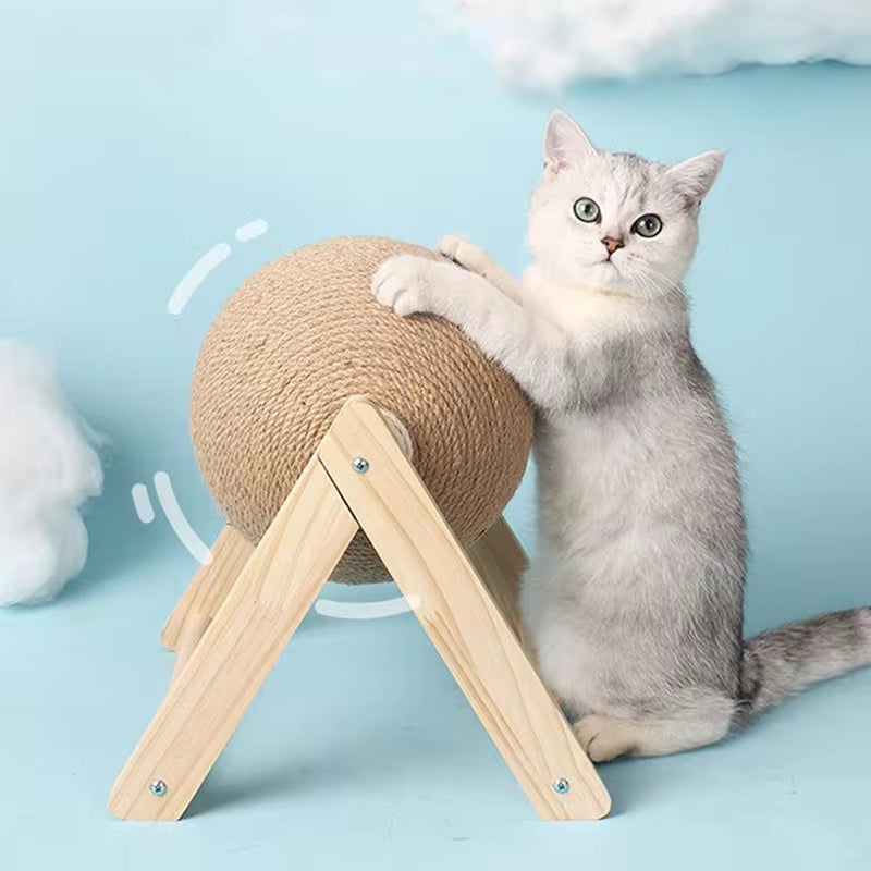 Cat Scratch Ball & Sisal Rope Toy – Wear‑Resistant Scratcher Ball for Kittens & Adult Cats