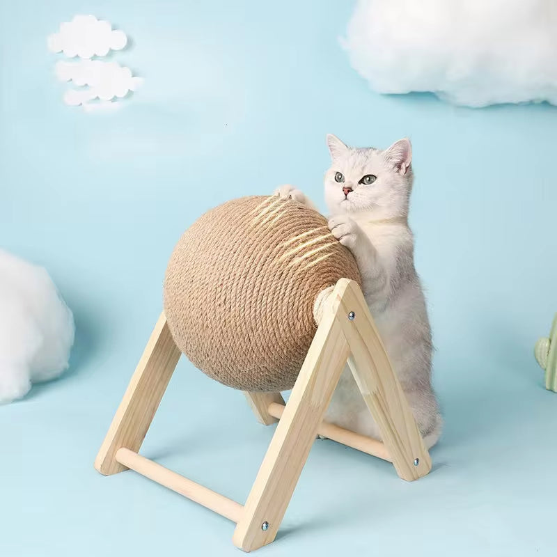 Cat Scratch Ball & Sisal Rope Toy – Wear‑Resistant Scratcher Ball for Kittens & Adult Cats