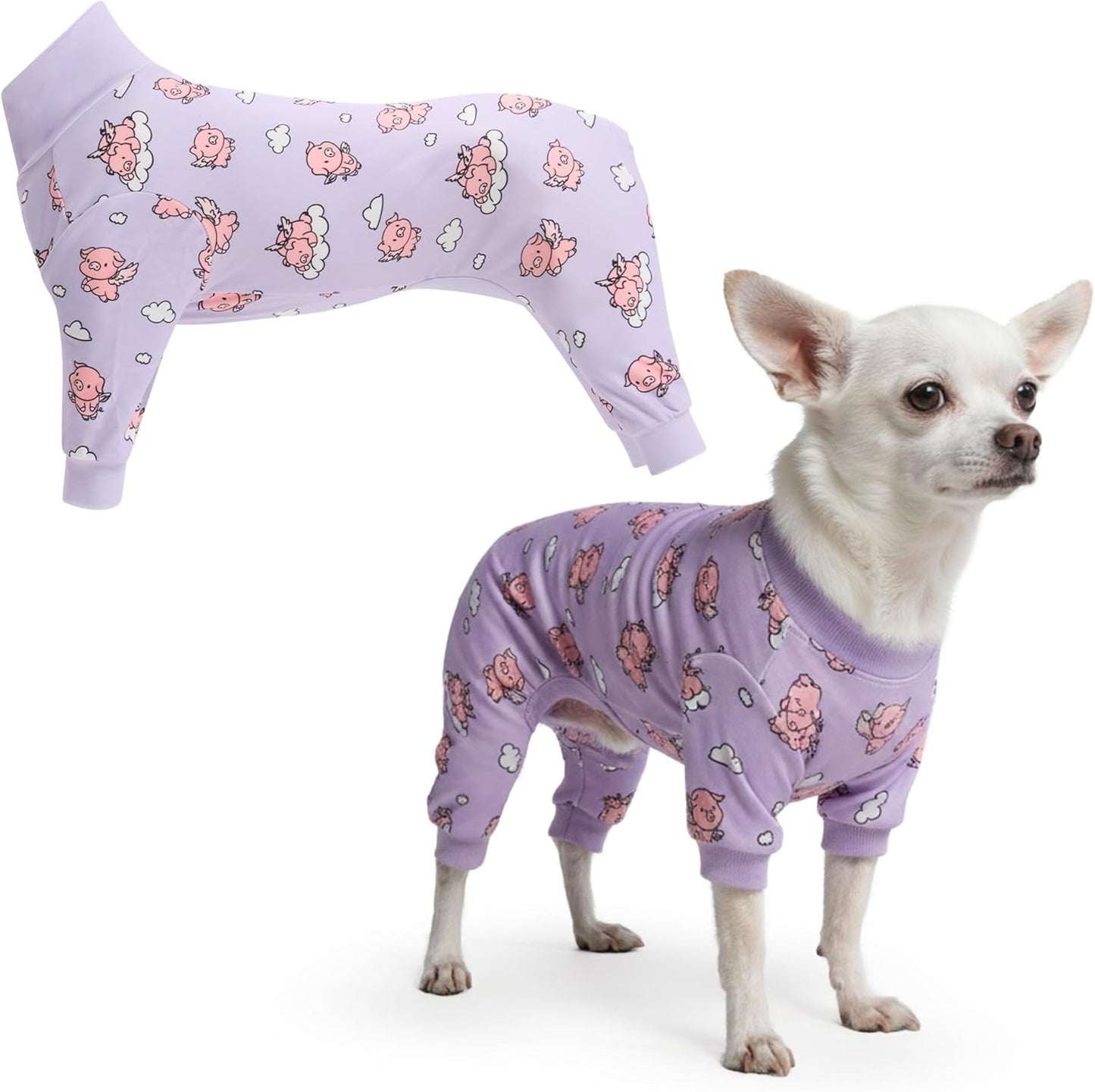 Dog Christmas Pajama, Dog Recovery Suit Male, Onesie, Ultra-Soft and 4-Way Stretch, for Small Medium and Large Breeds - Green and Red Plaid - M