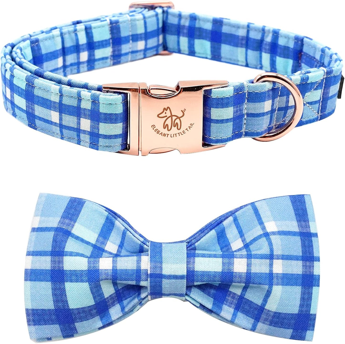 Dog Collar with Bow, Bowtie Dog Collar, Adjustable Fall Dog Collars for Small Medium Large Dogs and Cats