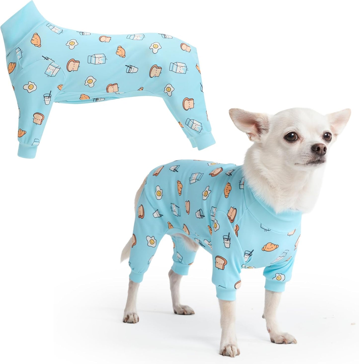 Dog Christmas Pajama, Dog Recovery Suit Male, Onesie, Ultra-Soft and 4-Way Stretch, for Small Medium and Large Breeds - Green and Red Plaid - M