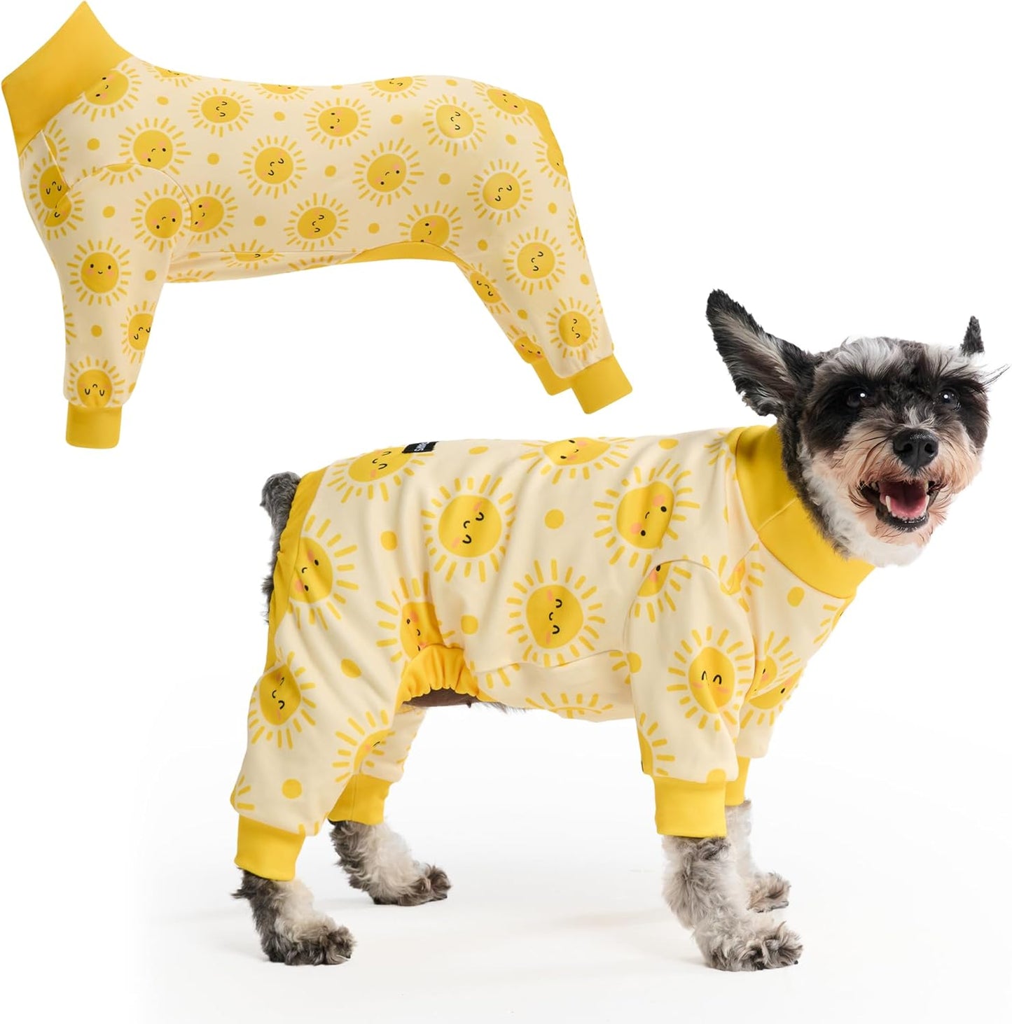 Dog Christmas Pajama, Dog Recovery Suit Male, Onesie, Ultra-Soft and 4-Way Stretch, for Small Medium and Large Breeds - Green and Red Plaid - M