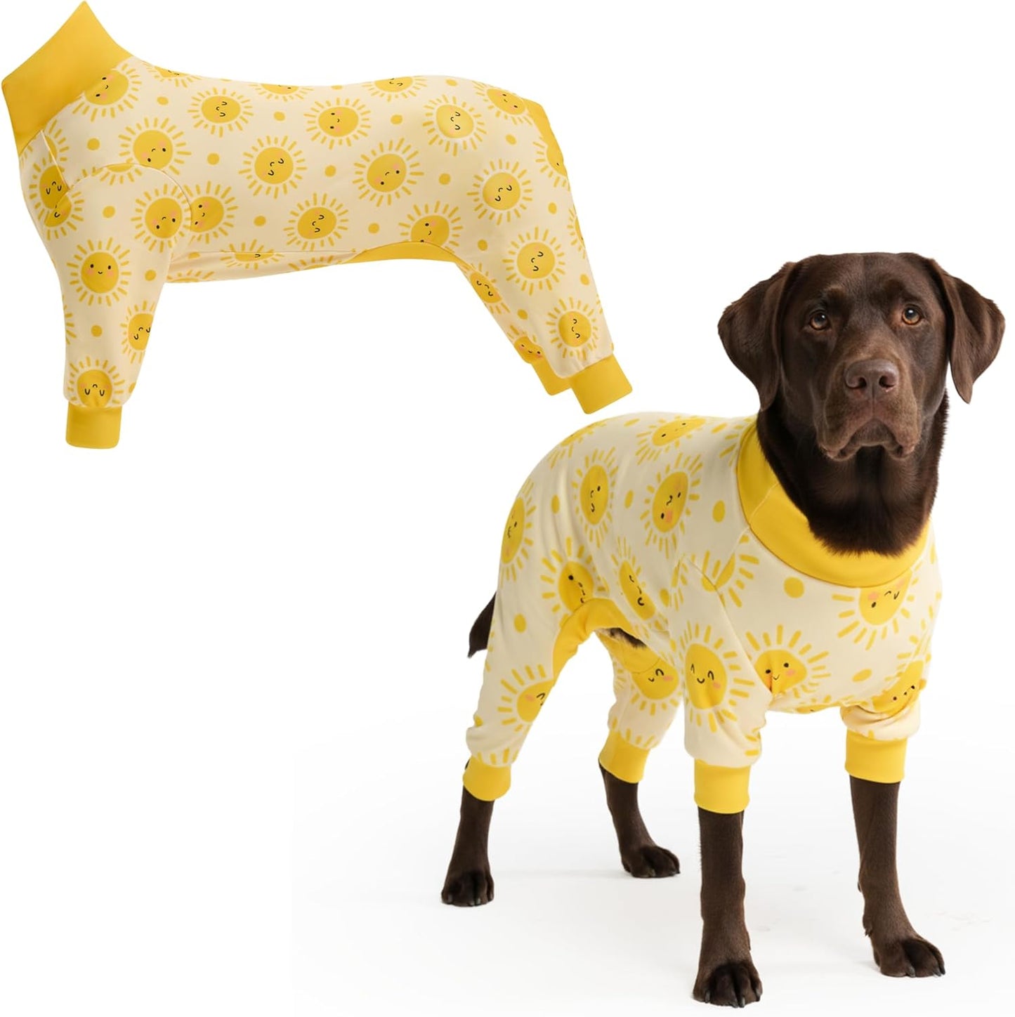 Dog Christmas Pajama, Dog Recovery Suit Male, Onesie, Ultra-Soft and 4-Way Stretch, for Small Medium and Large Breeds - Green and Red Plaid - M