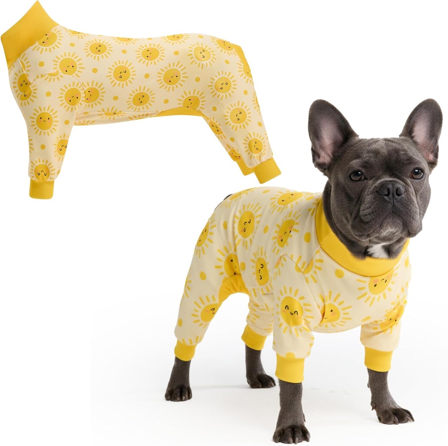 Dog Christmas Pajama, Dog Recovery Suit Male, Onesie, Ultra-Soft and 4-Way Stretch, for Small Medium and Large Breeds - Green and Red Plaid - M