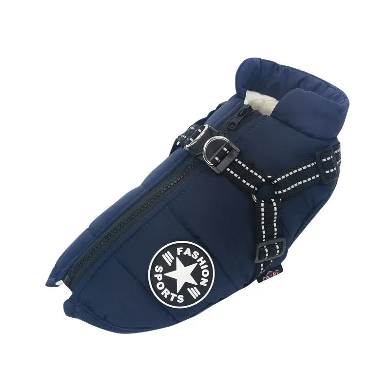 Waterproof Dog Coat & Harness – Large & Small Dog Jacket for Labrador, Chihuahua, French Bulldog
