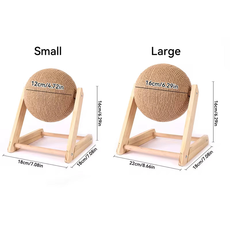 Cat Scratch Ball & Sisal Rope Toy – Wear‑Resistant Scratcher Ball for Kittens & Adult Cats