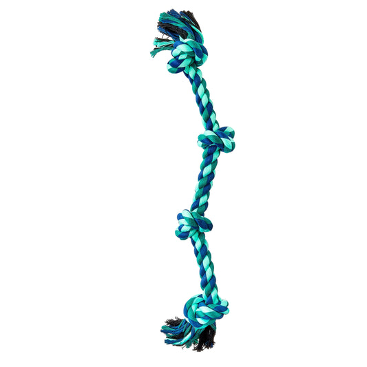 Playful Buddy Large 4 Knot Rope Chew Toy, Green