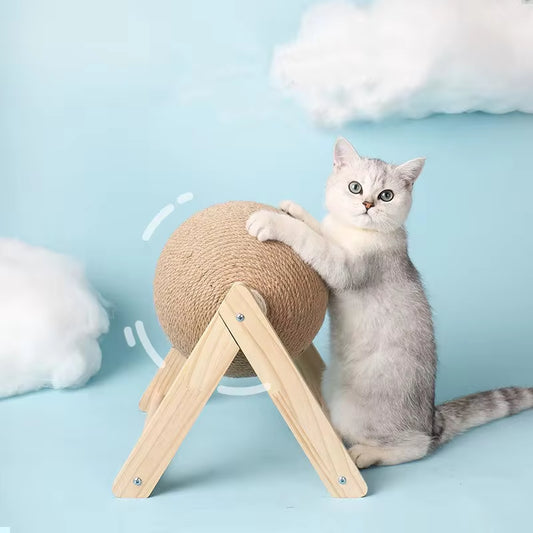 Cat Scratch Ball & Sisal Rope Toy – Wear‑Resistant Scratcher Ball for Kittens & Adult Cats
